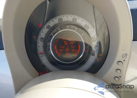 2013 Fiat 500C Lounge z USA, uszkodzony, nr VIN 3C3CFFER5DT747550